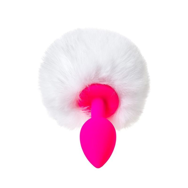 Todo Sweet Bunny Anal Plug with White Fluffy Tail Silicone Anal Toy Default Title > Anal Range > Tail Butt Plugs