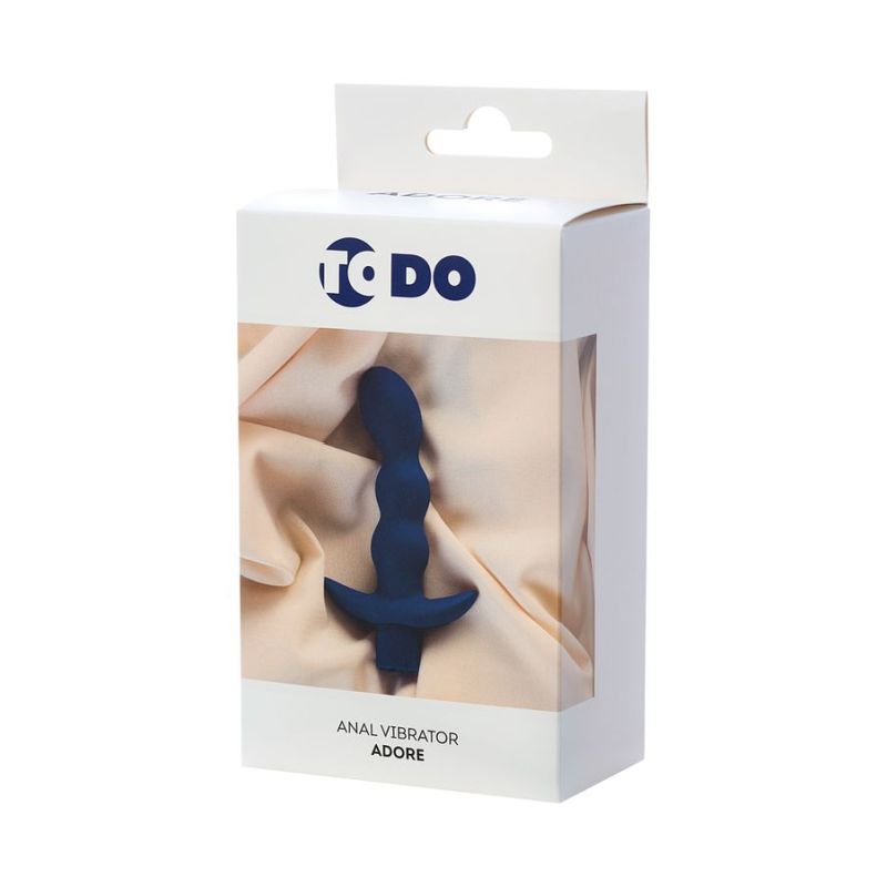 ToDo Adore (Blue) – 15cm Silicone Anal Vibrator with 7 Vibration Modes > Anal Range > Vibrating Butt Plugs
