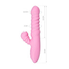JOS Lixy Heating and Rotating Petal Tickler 7 Inch > Vibrators > Ladies > Rabbit Multi