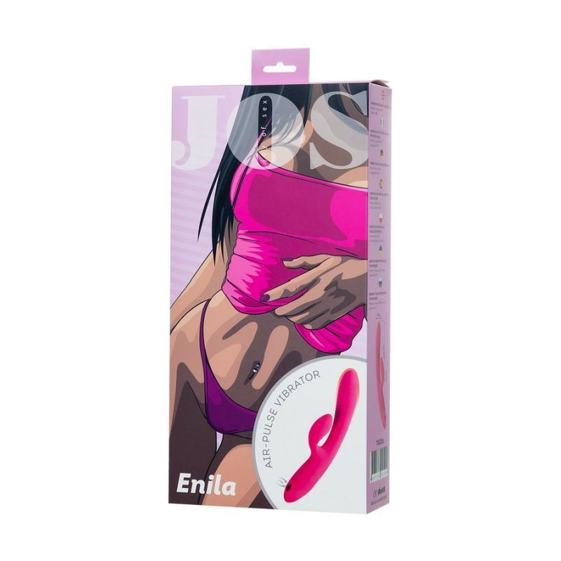 JOS Enila Dual Ended Vibrator with Clitoral and G-Spot Stimulator > Sex Toys For Ladies > G-Spot Vibrators