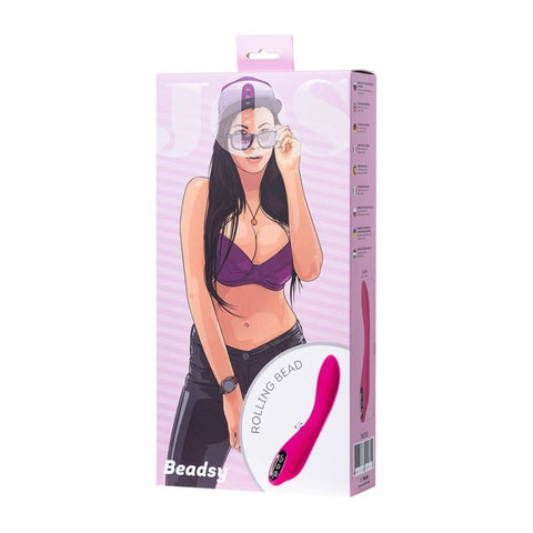 JOS Beadsy Rolling Bead Vibrator Hot Pink 10 Modes VIBRATORS