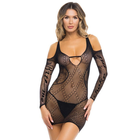 Between the Lines Dress for Bold Styles Black One Size Lingerie