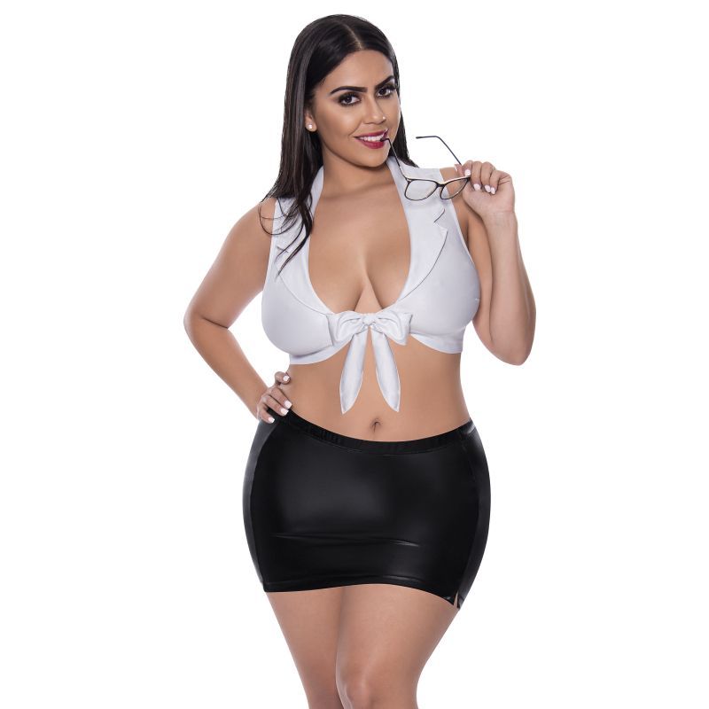 Magic Silk Sexy CEO Costume – Elegant Halter Top Lingerie > Clothes > Costumes > Womens