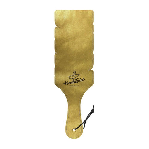Paddle Daddy Elegant Playful Spanking Paddle with Shimmering Gold Cut-Out Whips & Paddles