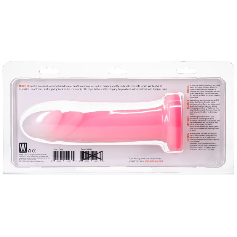 Tantus Flurry Dual Density Rose Quartz – 7 Inch G-Spot Dildo > Dildos > Strap On Dildos
