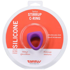 Stirrup Silicone Cock Ring Lilac