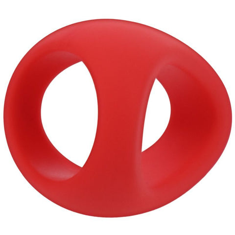 Stirrup Silicone Cock Ring in Crimson COCK RINGS