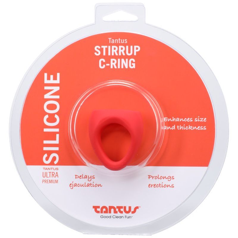 Stirrup Silicone Cock Ring in Crimson > Cock Ring > Sling