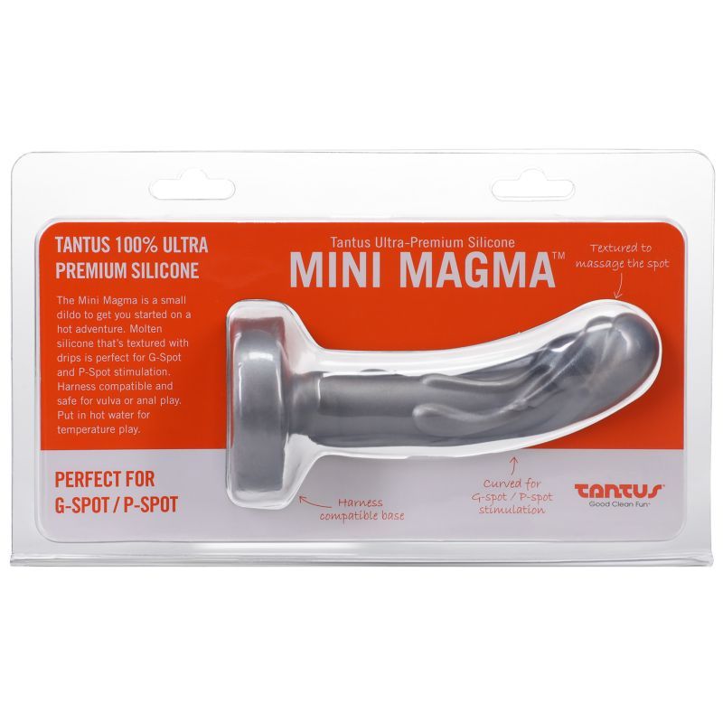 Mini Magma Dildo 4.5 Inch Silver Harness Compatible Ultra Premium Silicone > Dildos > Strap On Dildos