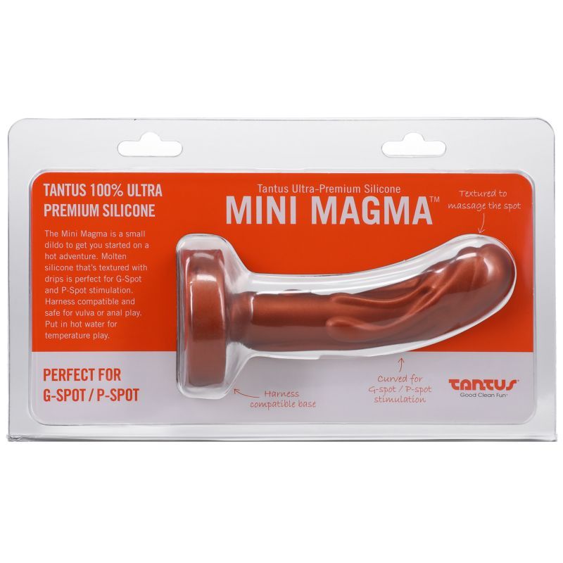 Mini Magma Copper Silicone Dildo – Textured Small G-Spot and P-Spot Stimulation Toy > Dildos > Neutral Dildos