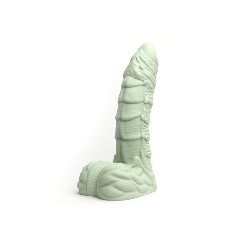 Willie Liquid Silicone Dildo Medium 25cm Pleasure Toy Green Medium DONGS