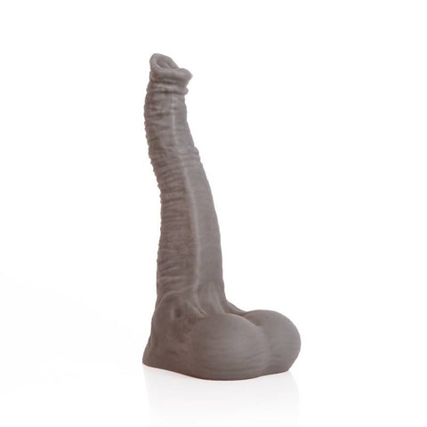 Dexter Liquid Silicone Dildo 27.5cm – Medium Size Silicone Dildo Grey Medium Fantasy Dongs
