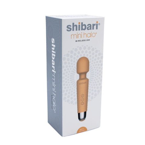 Shibari Mini Halo Wireless 20X Peach Massager 6 Inches Electric Massager