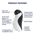 Satisfyer Orca Double Air Pulse Clitoral Vibrator with Vibration – Silicone Vibrator > Sex Toys For Ladies > Air Pulsation