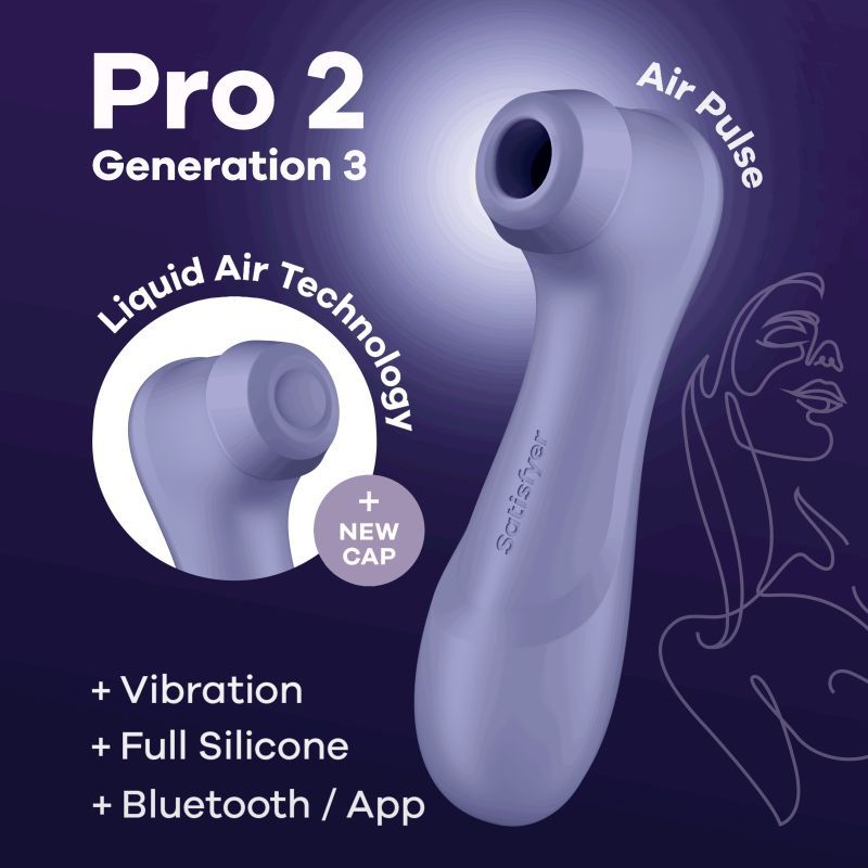 Satisfyer Pro 2 Gen 3 – App-Controlled Clitoral Stimulator > Sex Toys For Ladies > Air Pulsation