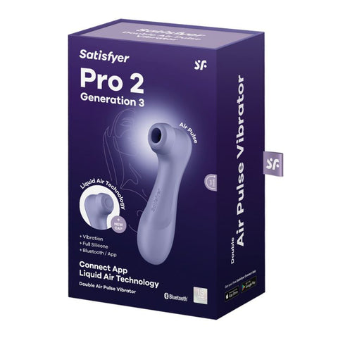 Satisfyer Pro 2 Gen 3 App Control Clitoral Stimulator Lilac > Sex Toys For Ladies > Air Pulsation