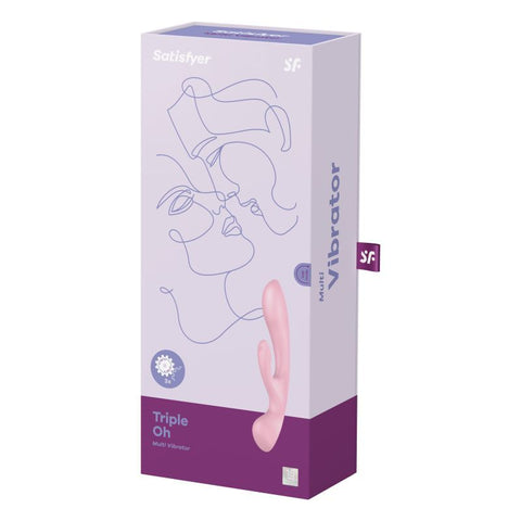 Satisfyer Triple Oh (Pink) – Luxury Versatile Vibrator > Vibrators > Ladies > Rabbit