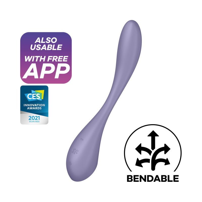 Satisfyer G-Spot Flex 5+ – App-Controlled Rechargeable G-Spot and Rabbit Vibrator > Sex Toys For Ladies > G-Spot Vibrators