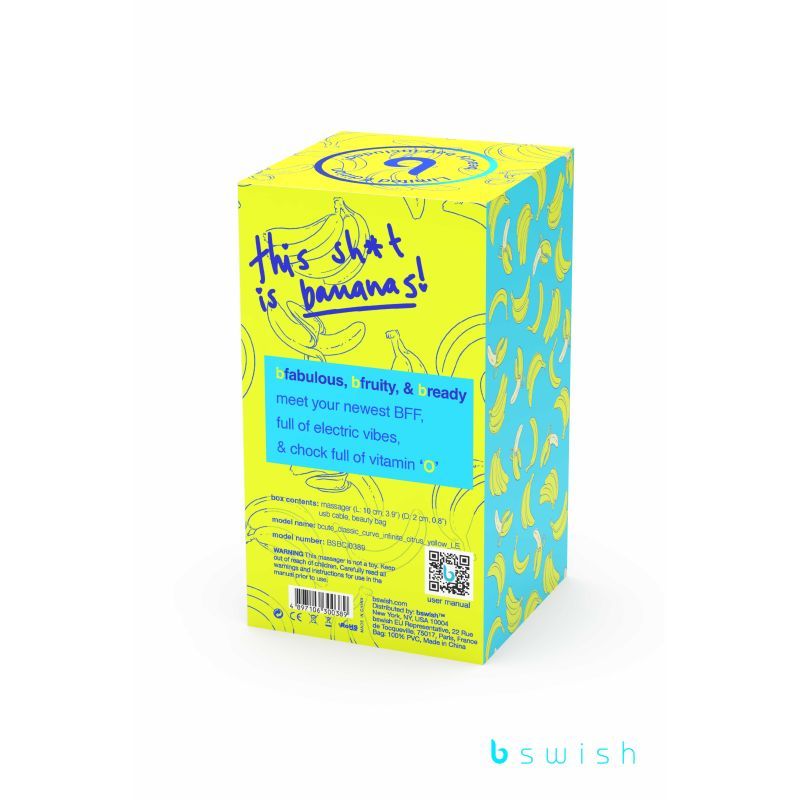 Bcute Curve Infinite Classic Limited Edition Citrus Yellow 5.5 Inch > Sex Toys For Ladies > G-Spot Vibrators