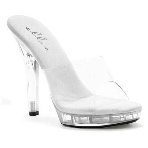 Clear Slip On Sandals 5 Inch Heels for Elegant Style 7 Lingerie