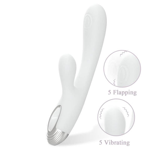Pada Rabbit and G-Spot Pulsing Vibrator White 21.6cm Default Title VIBRATORS-RABBIT