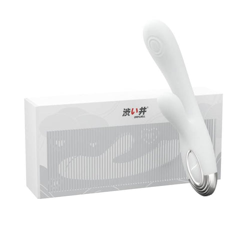 Pada Rabbit and G-Spot Pulsing Vibrator White 21.6cm VIBRATORS-RABBIT