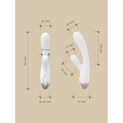 Pada Rabbit and G-Spot Pulsing Vibrator White