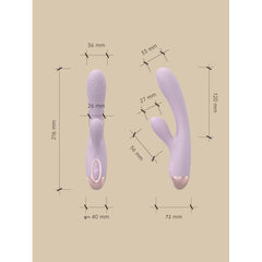 Pada Rabbit and G-Spot Pulsing Vibrator Purple