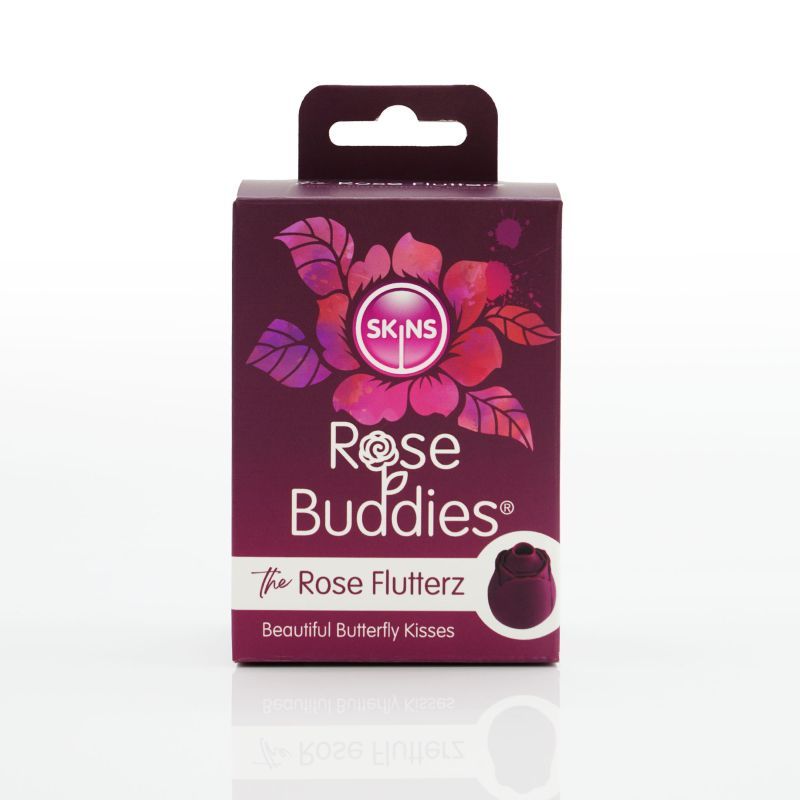 Skins Rose Buddies The Rose Flutters Rechargeable 130g Clitoral Vibrator Default Title > Sex Toys For Ladies > Rose Stimulators
