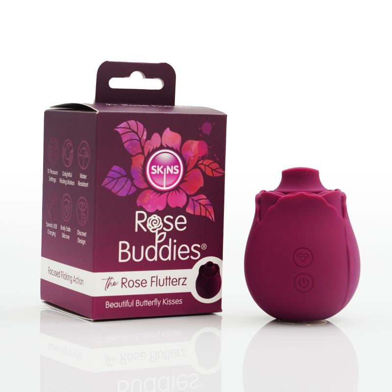 Skins Rose Buddies The Rose Flutters 130g Clitoral Vibe Secondary image