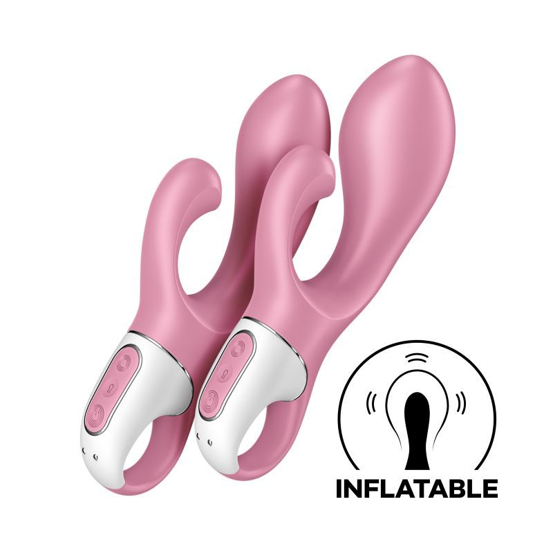 Satisfyer Air Pump Bunny 2 Inflatable Vibrator 15mm Silicone Rechargeable > Vibrators > Ladies > Rabbit Multi