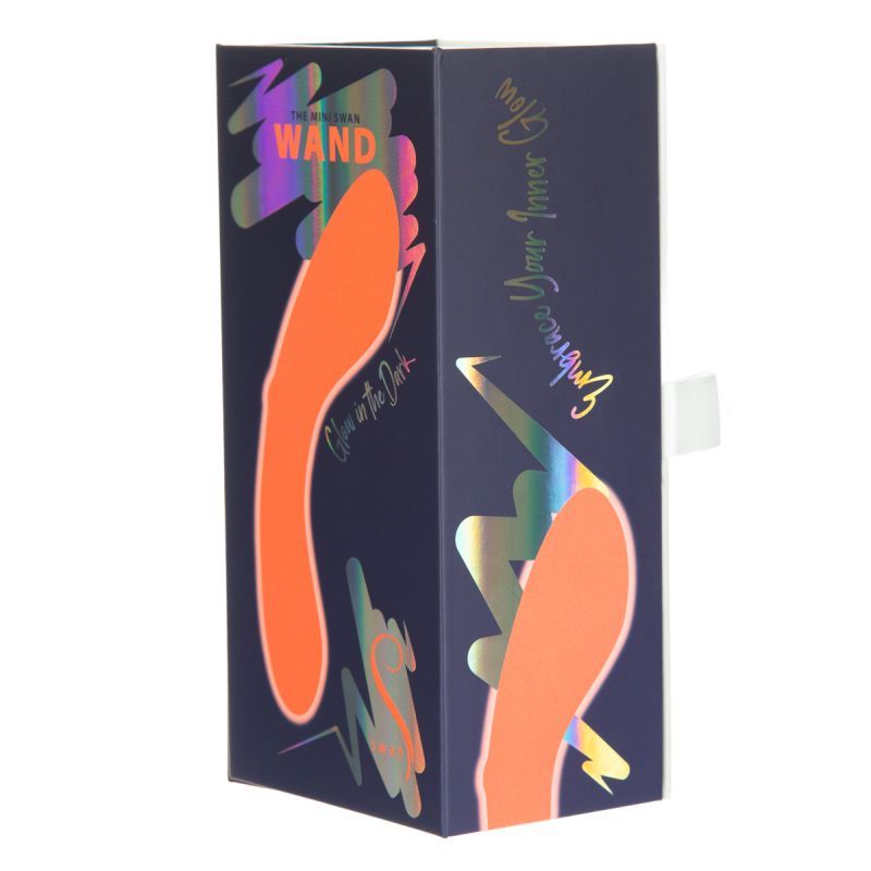 The Mini Swan Wand Glow Orange 12cm Waterproof Silicone > Sex Toys For Ladies > G-Spot Vibrators