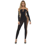 Diamond Drippin Bodystocking in Black > Clothes > Bodies and Playsuits