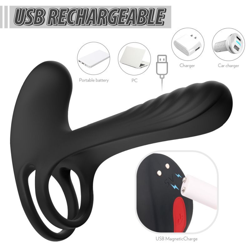 Frank Remote Control Vibrating Penis Shaft and Clit Stimulator – USB Rechargeable Enhancer > Sex Toys > Couples Toys