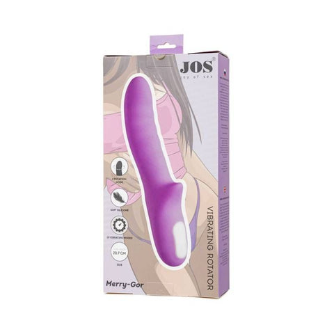 JOS Merry Gor Rotating Shaft Vibrator Violet 20.7cm VIBRATORS