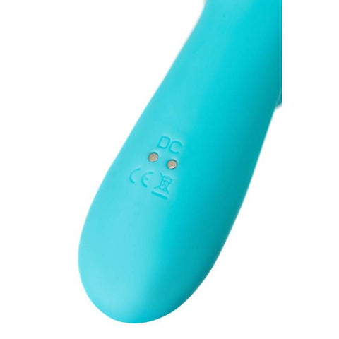 JOS Merry Swirl Rotating Shaft Rabbit Vibrator Blue 20.7cm VIBRATORS-RABBIT