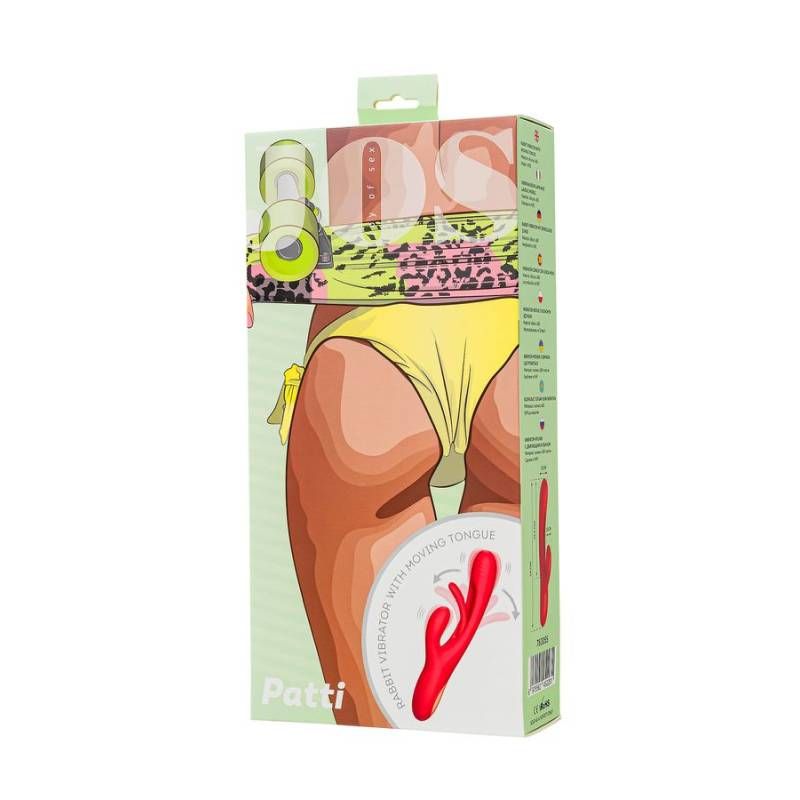 JOS Patti Moving Tongue Rabbit Vibrator in Red > Vibrators > Ladies > Rabbit