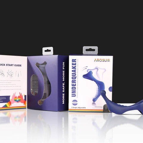 Underquaker Vibrating Anal Probe with Cockring and Remote Control Butt Plugs - Vibrating