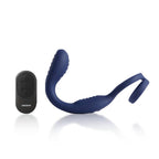 VibraDuo Remote-Controlled Prostate Massager with Cockring Blue > Anal Range > Prostate Plugs