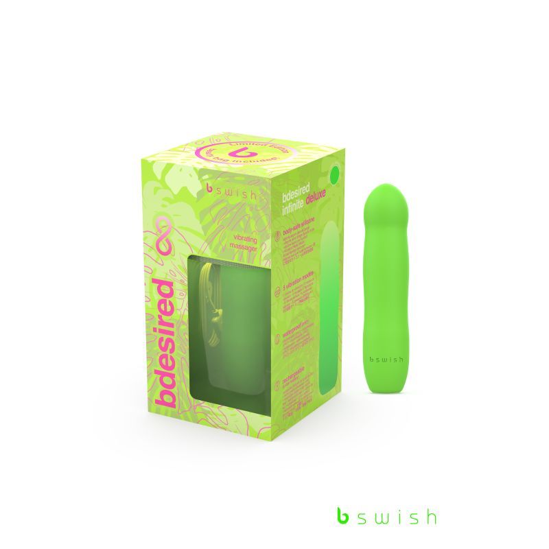 Bdesired Infinite Deluxe Paradise Green Vibrator 8 Inches > Vibrators > Standard Vibrators