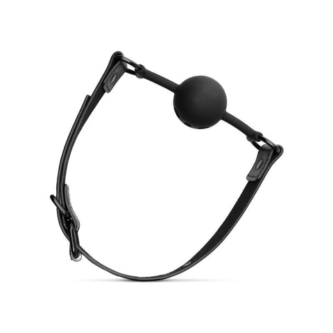 Breathable Silicone Ball Gag for Beginners in Black Gags