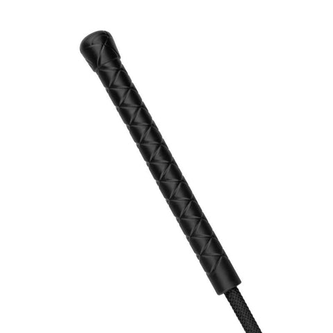 Faux Leather Crop Whip in Black for BDSM and Sensual Play Whips & Paddles