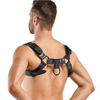 Bruno Adjustable Faux Leather Bondage Harness Black – BDSM Harness > Clothes > Mens Harnesses