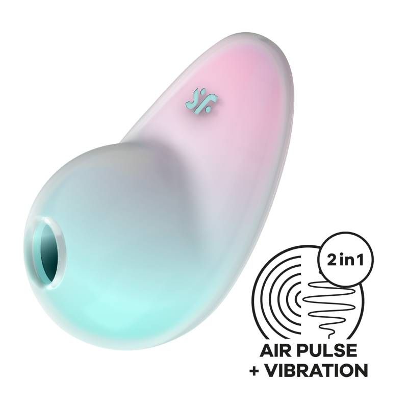 Satisfyer Pixie Dust Mint/Pink Double Air Pulse Vibrator > Sex Toys For Ladies > Air Pulsation