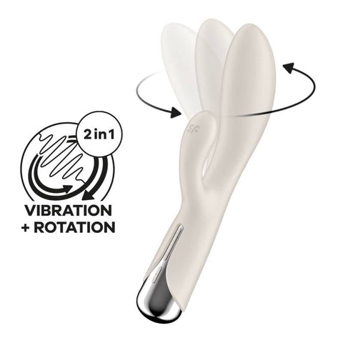 Satisfyer Spinning Rabbit 1 Beige Default Title VIBRATORS-RABBIT-MULTI