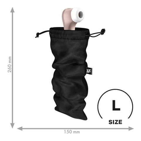 Treasure Bag Black Large for Safe Storage of Essentials Default Title Adult Toy Storage