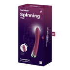 Satisfyer Spinning Vibe 1 Red G-Spot Vibrator 8.6 Inches > Sex Toys For Ladies > G-Spot Vibrators