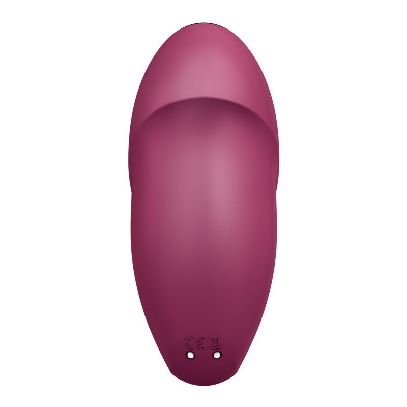 Satisfyer Tap and Climax 1 Lay-On Vibrator Red