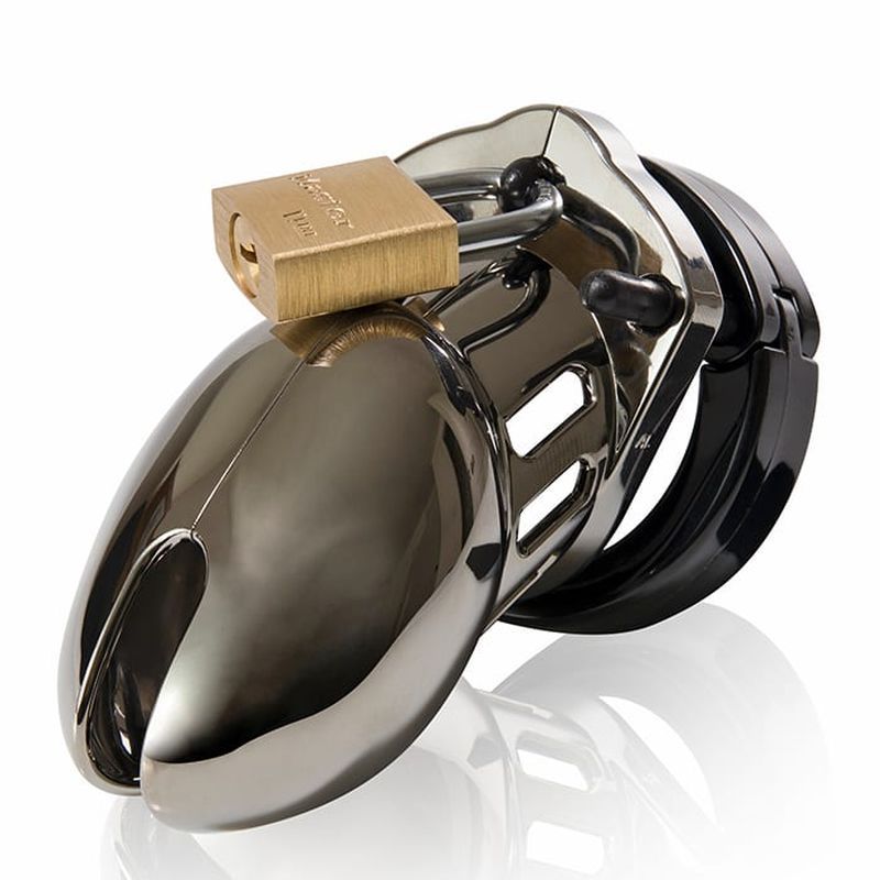 CB-6000S Chastity Cock Cage Kit 2.5 Inch Size Chrome > Bondage Gear > Male Chastity