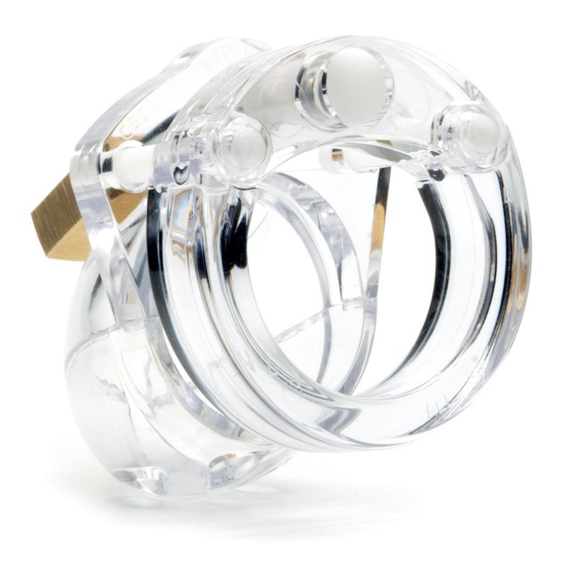 CB-X Mini-Me Clear Cock Cage – Slim 1 ¼ Inch Transparent Chastity Device > Bondage Gear > Male Chastity